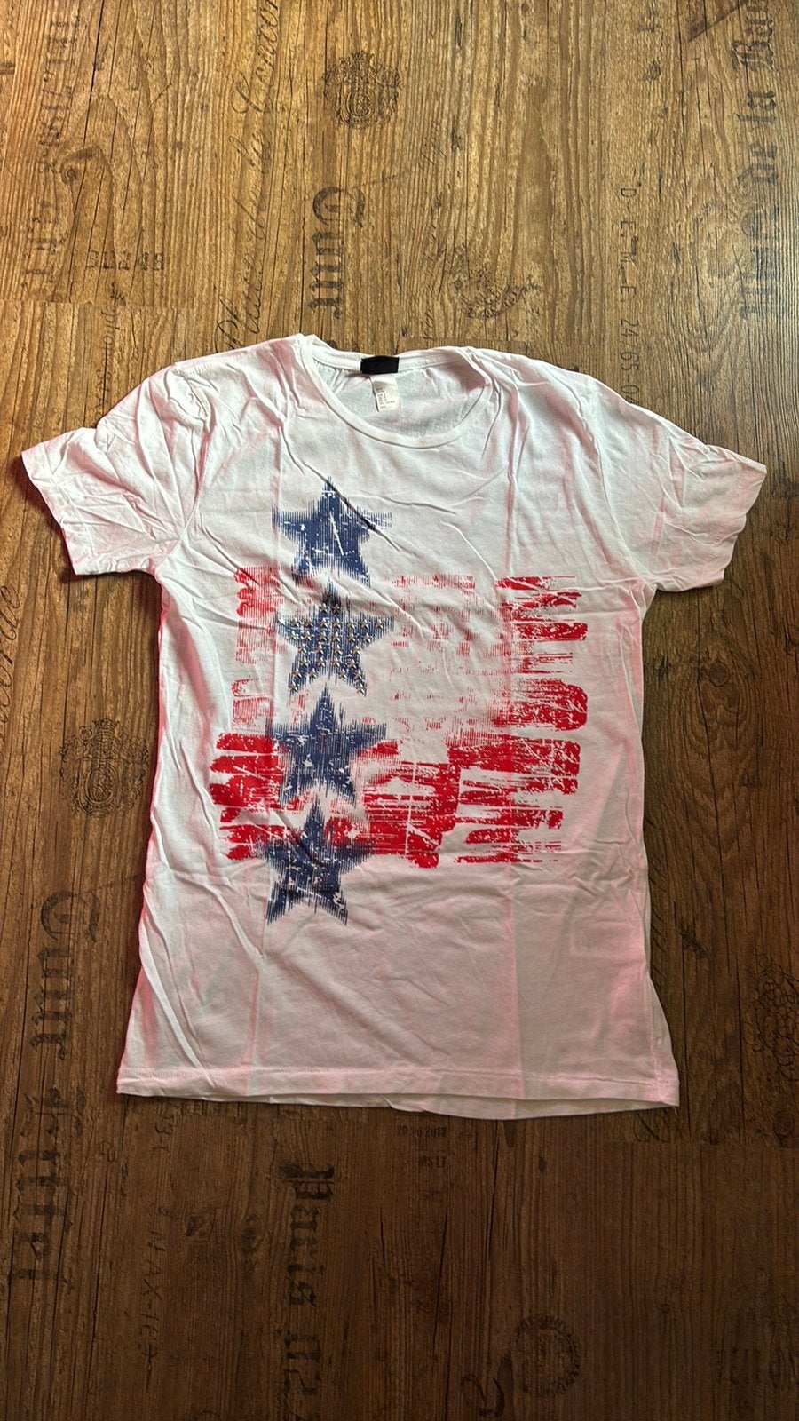 Shirt met print maat s, Ophalen of Verzenden, Zo goed als nieuw, Maat 46 (S) of kleiner, Wit