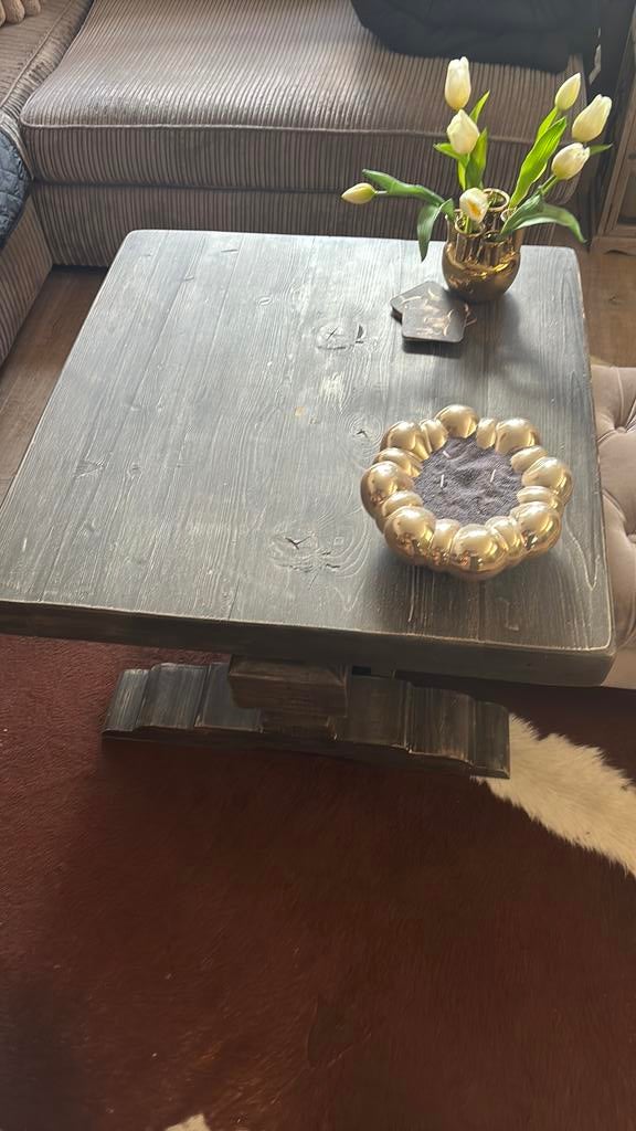 Mooie kloostertafel (salontafel), Huis en Inrichting, Tafels | Salontafels, Ophalen, Gebruikt, 100 tot 150 cm, 50 tot 100 cm