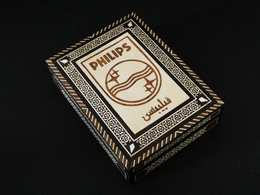 Zeldzaam Philips Mozaïek kistje  Huis Ghraoui (Damascus), Antiek en Kunst, Ophalen of Verzenden