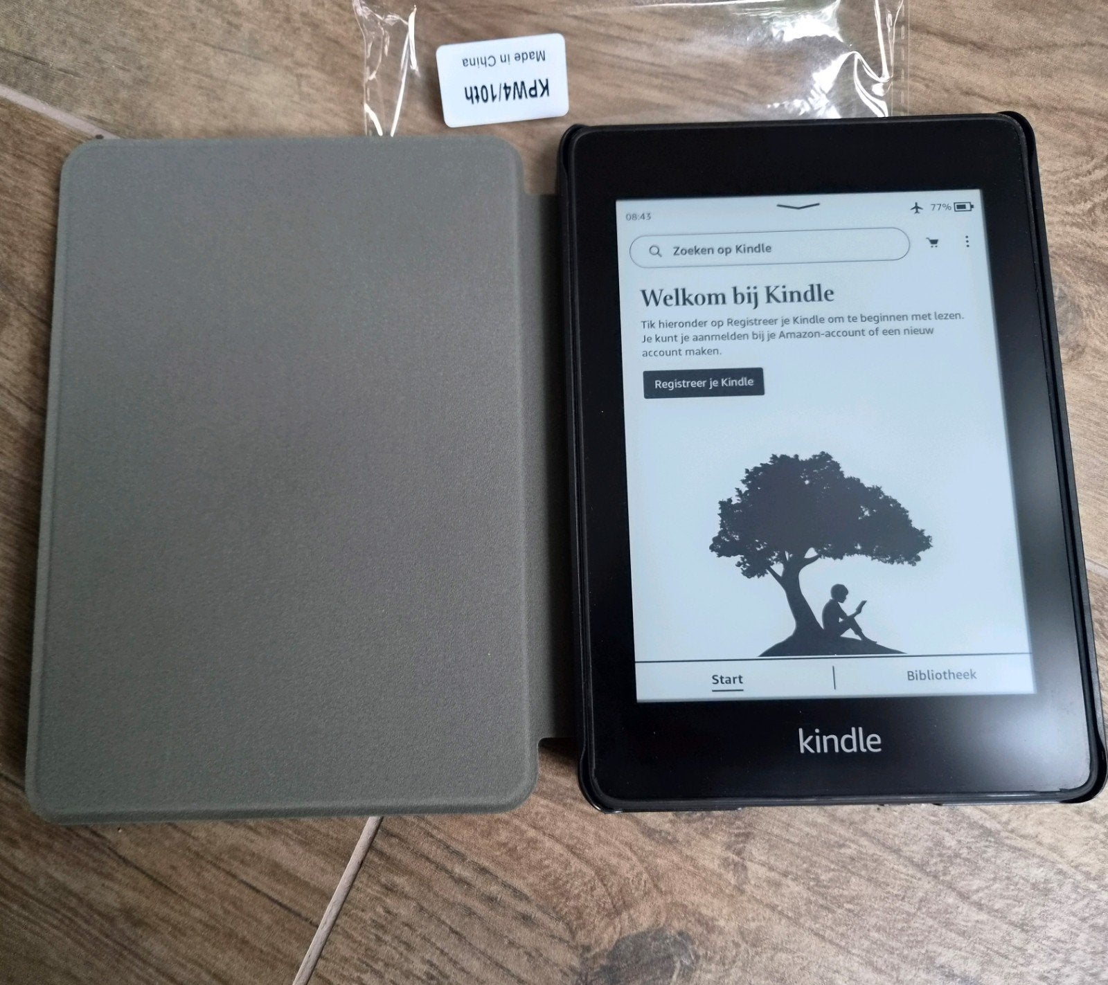 zgan Kindle Paperwhite 10th generation + nieuwe sleepcover, Wi-Fi, 8 GB, 55 avenue John F Kennedy, L-1855 Luxemburg, 6 inch of minder