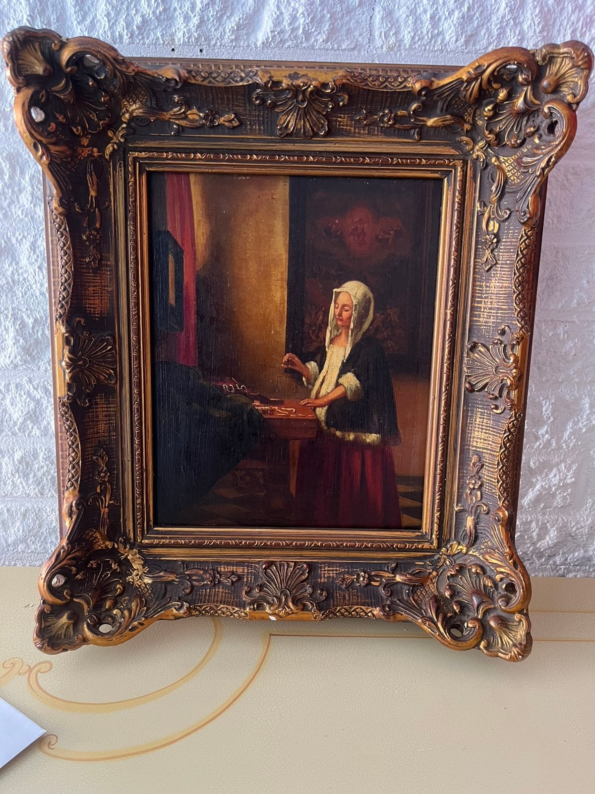 Antiek olieverf portret schilderij, Ophalen
