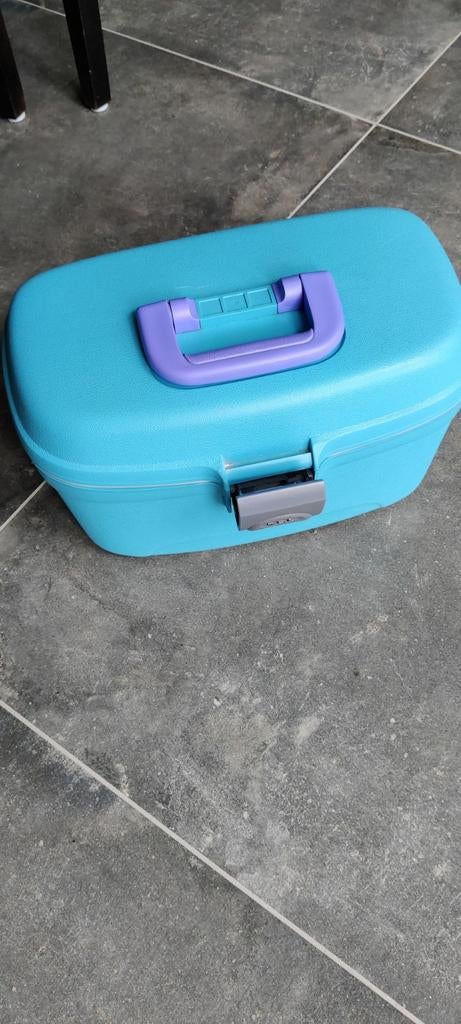 Roncato Beautycase - Turquoise met cijferslot, Sieraden, Tassen en Uiterlijk, Koffers, Ophalen, Hard kunststof, Slot, Minder dan 50 cm