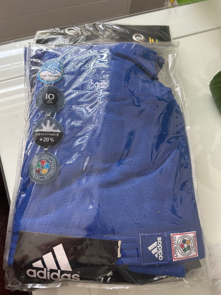 Judo pak blauw wedstrijd pak maat 175, Verzenden, Judo, Maat M, Nieuw
