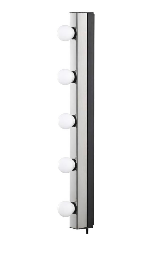 IKEA LEPTITER LED-wandlam, chroomkleurig, Huis en Inrichting, Lampen | Wandlampen, Ophalen of Verzenden, Zo goed als nieuw, Metaal