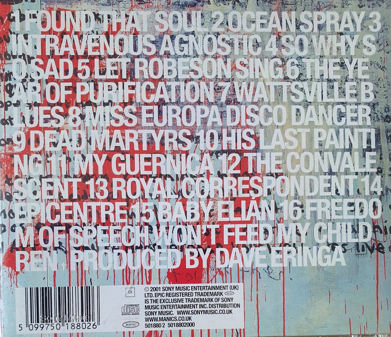 Manic Street Preachers cd's mogen ook per stuk, Cd's en Dvd's, Ophalen of Verzenden, Zo goed als nieuw