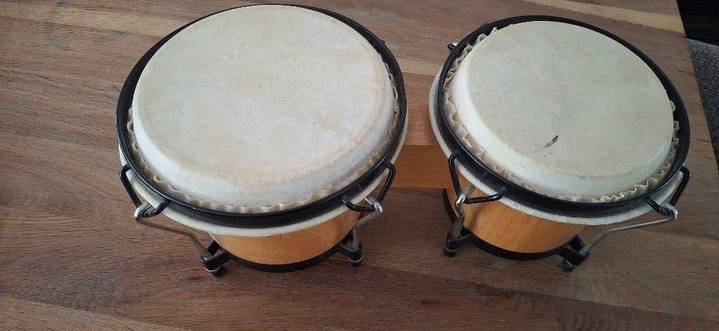Houten Bongo Drums, Ophalen, Zo goed als nieuw, Trommel
