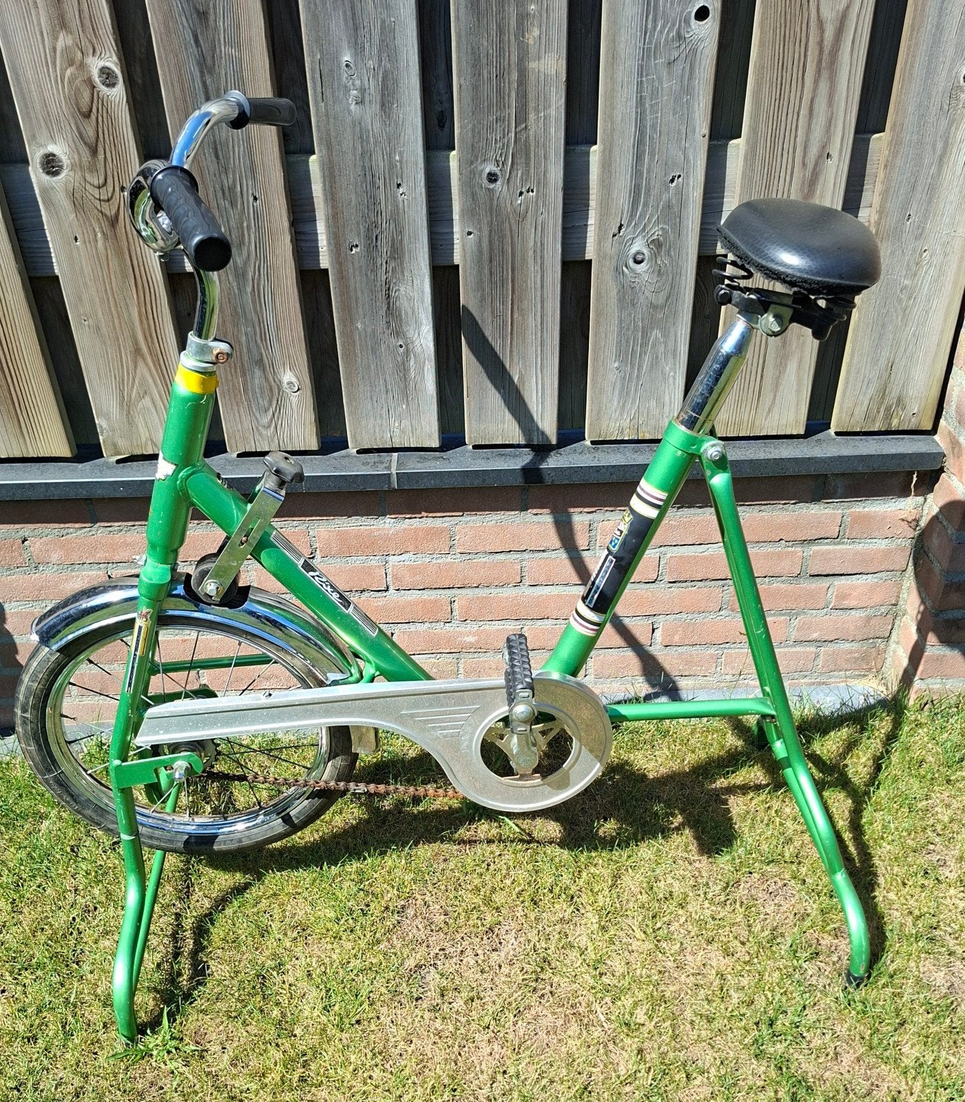 Vintage groene hometrainer, Ophalen, Gebruikt