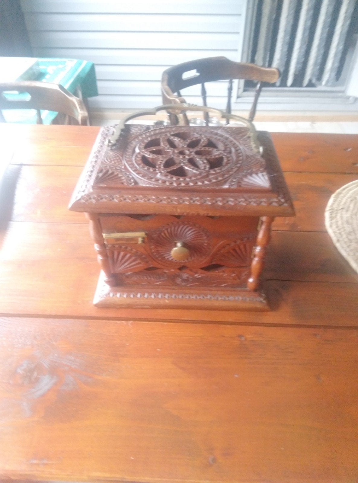 vintage voeten stoof, Antiek en Kunst, Ophalen of Verzenden