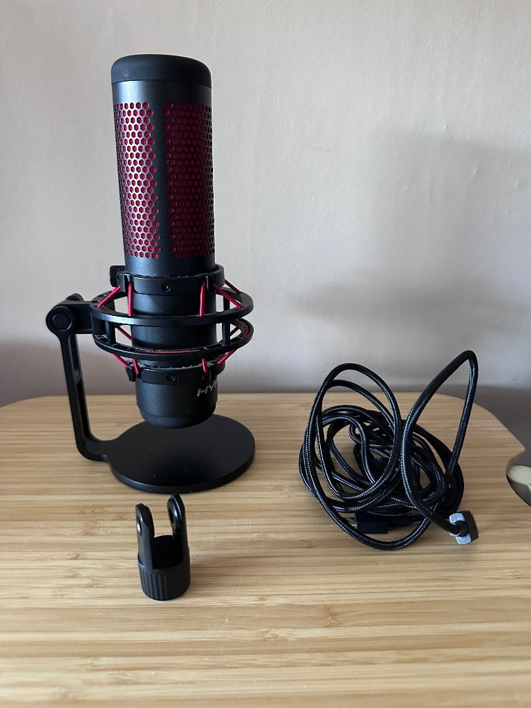 HyperX QuadCast USB Microfoon - Perfect voor Streaming, Muziek en Instrumenten, Microfoons, Ophalen of Verzenden, Zo goed als nieuw