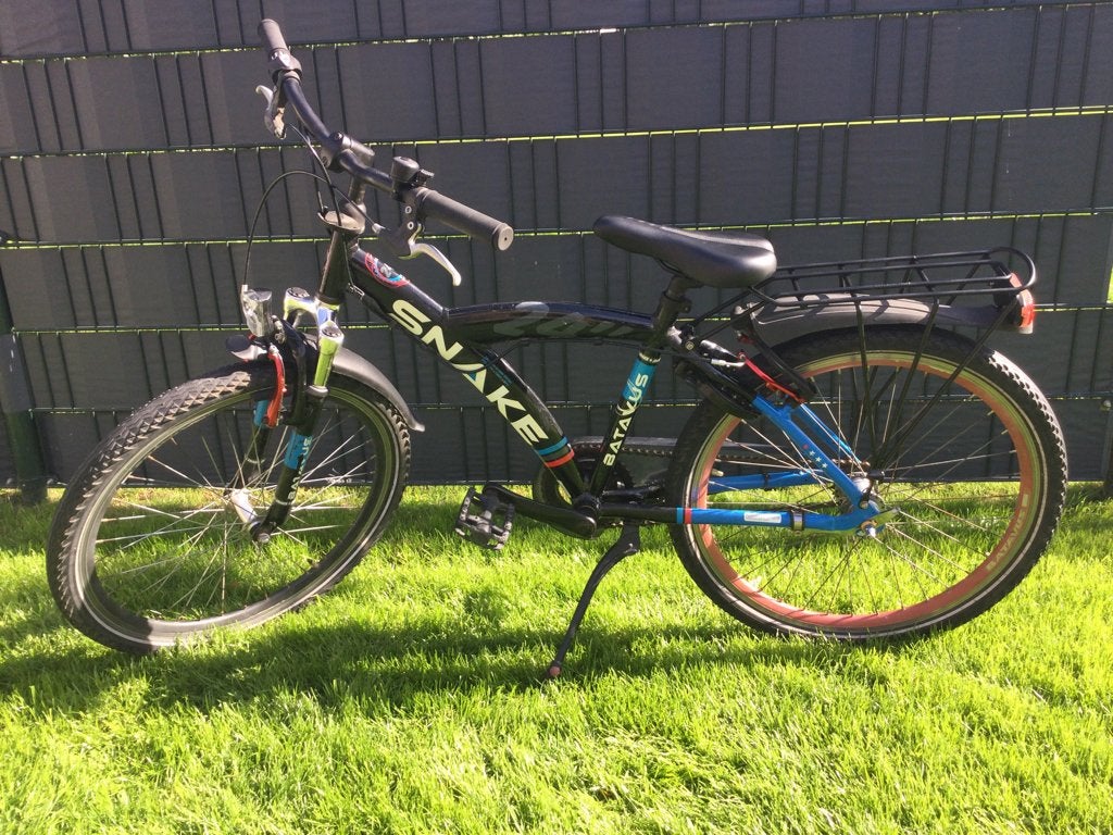 Nette zwarte 24 inch Batavus snake 3 versnellingen, rijklaar, Ophalen, Terugtraprem, 24 inch, Versnellingen