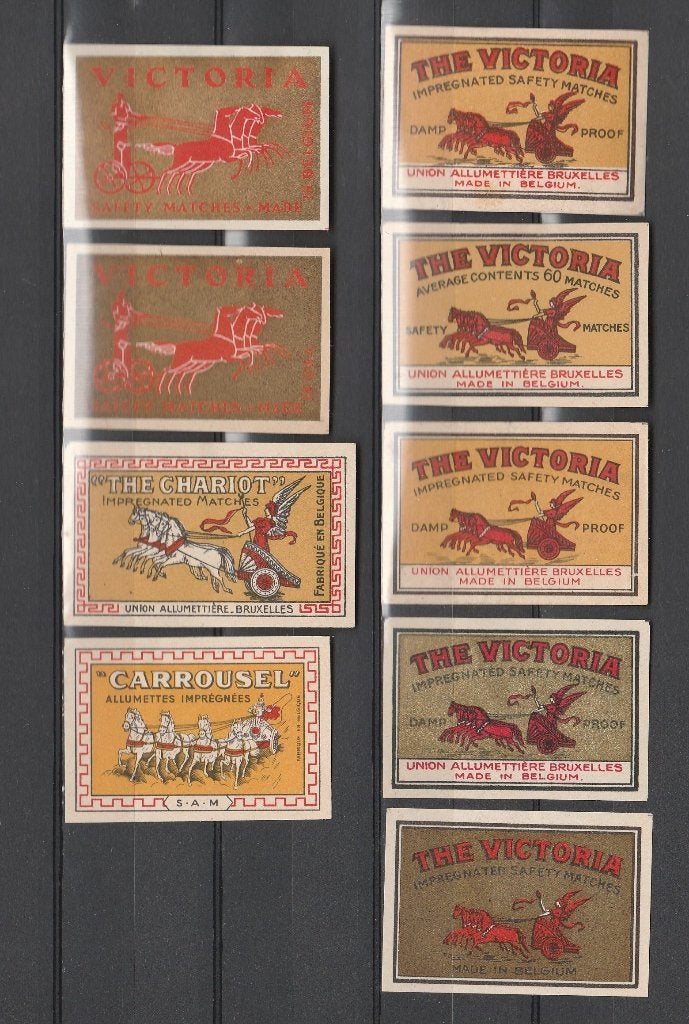 Lucifermerken,  Victoria  (523), Verzamelen, Ophalen of Verzenden, Zo goed als nieuw, Luciferdoosjes of -merken