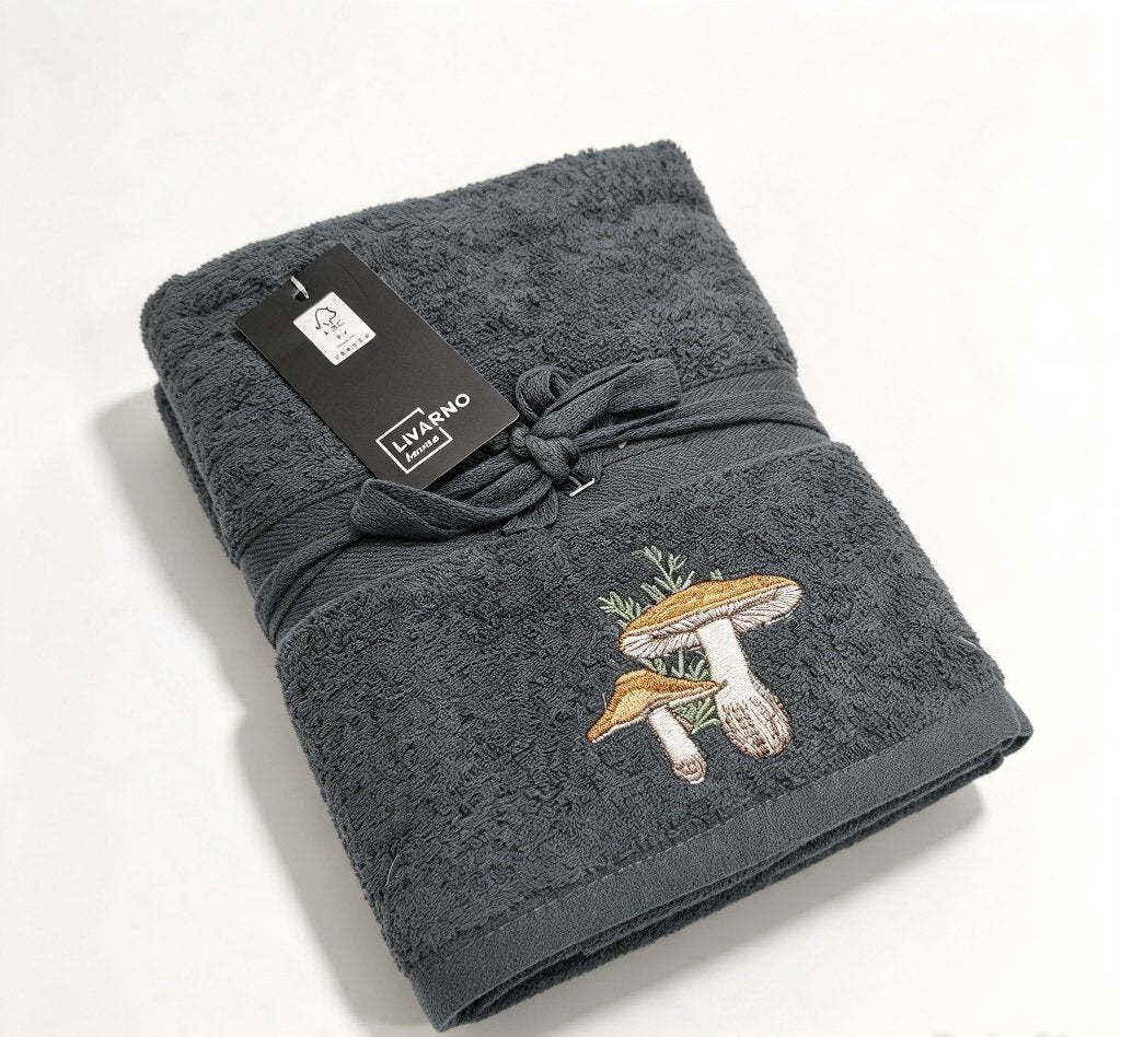 Nieuwe Livarno Home Handdoek met Paddenstoel Borduurwerk, Ophalen of Verzenden, Nieuw, Abraham of Sarah