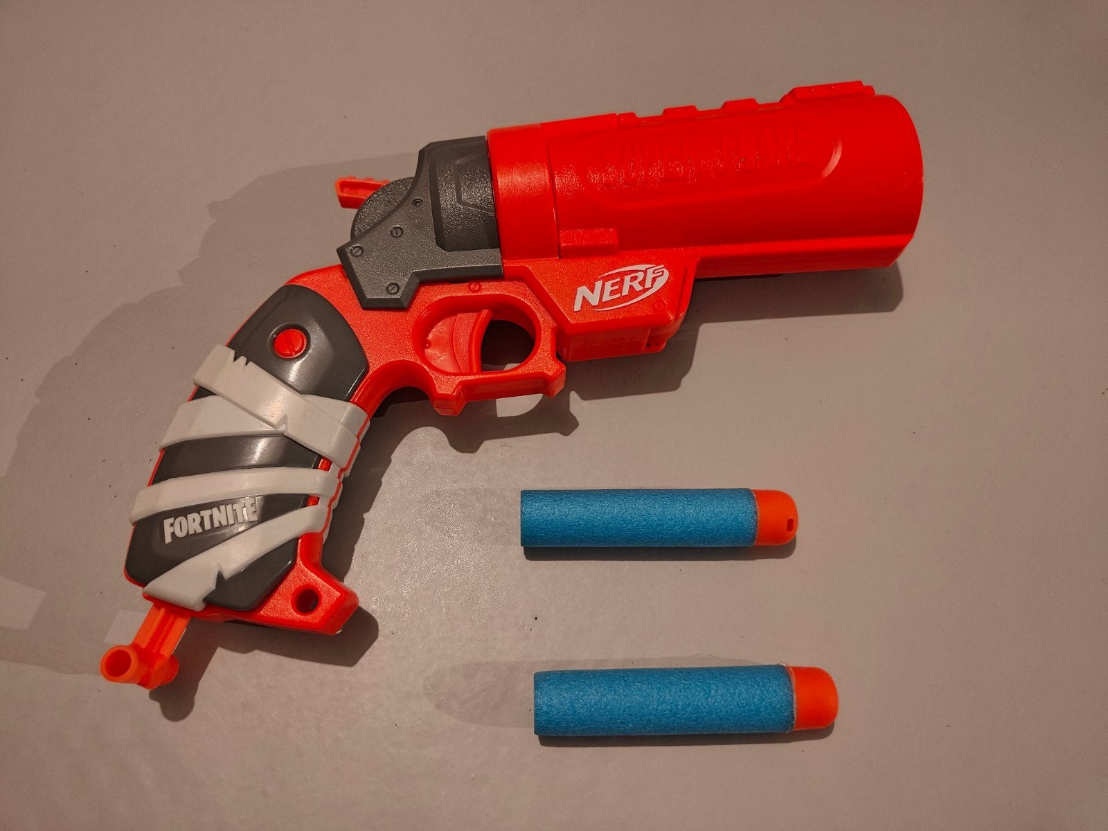 nerf flare gun oranje 2 foam kogels, Ophalen of Verzenden, Gebruikt