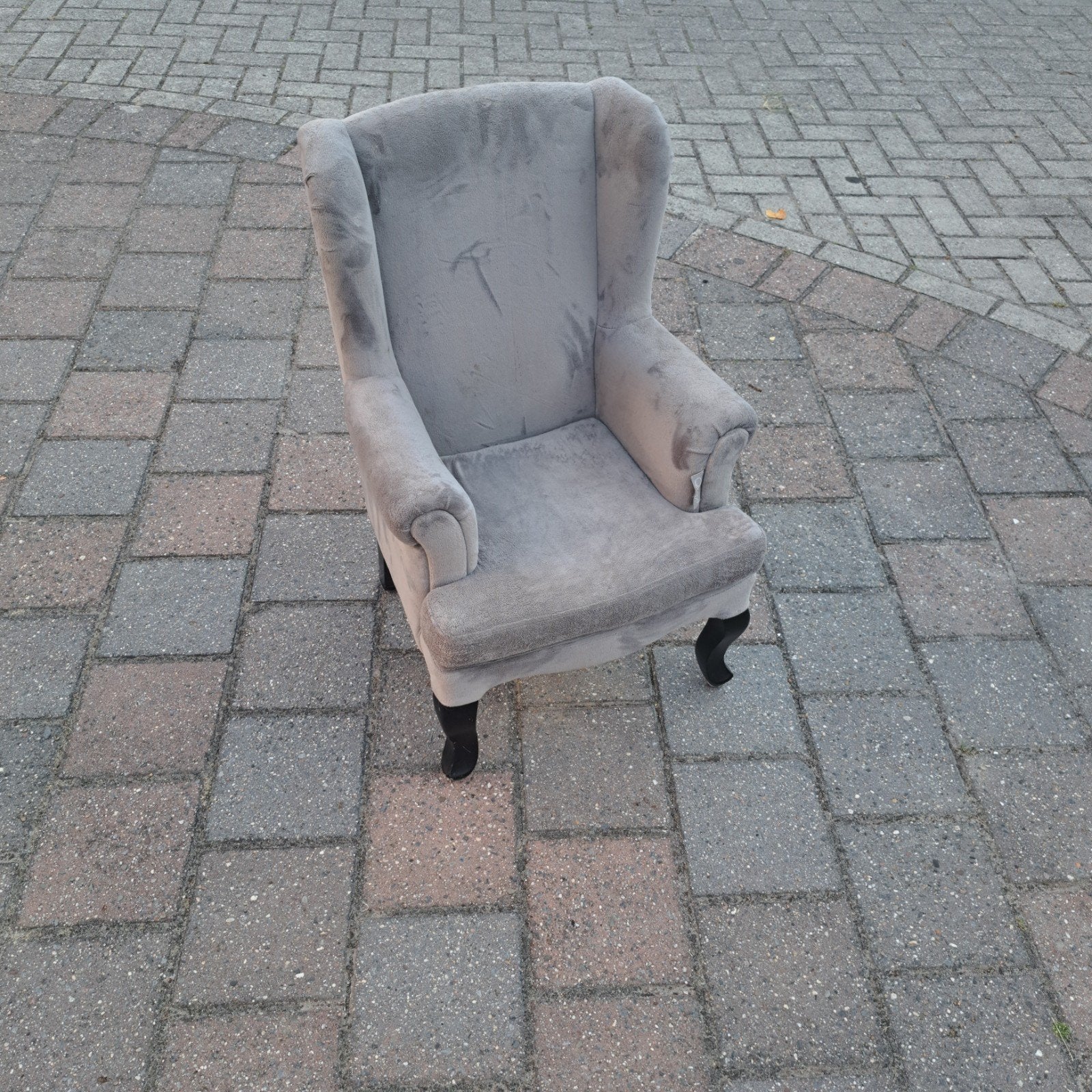 Grijze  Quax kinder fauteuil, comfortabele stoel, Huis en Inrichting, Ophalen, Gebruikt, Stof, 50 tot 75 cm