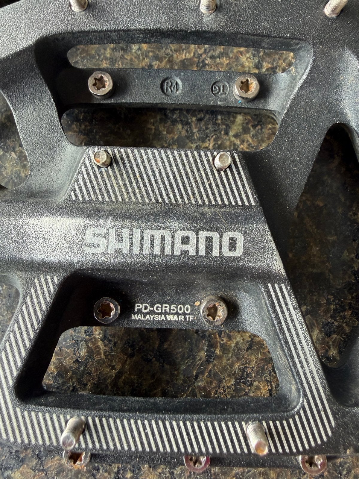 Shimano PD-GR500 Flatpedalen - Duurzaam en Gripvast, Gebruikt, Aluminium, Mountainbike, Ophalen