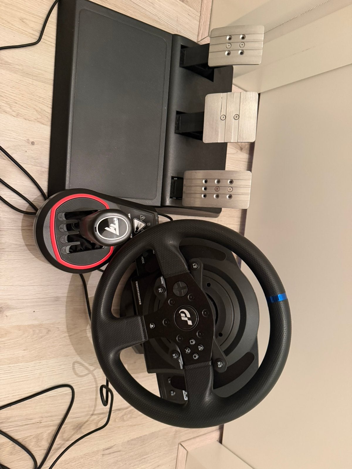Thrustmaster t300 rs gt + th8s shifter voor pc/playstation, Spelcomputers en Games, Ophalen, Zo goed als nieuw, Stuur of Pedalen