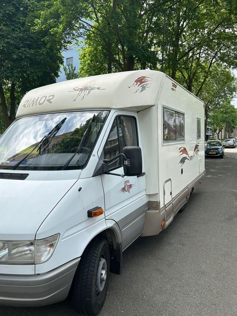 Robuuste mercedes benz 312dt rimor sailer 1999, Caravans en Kamperen, Campers, Particulier, Mercedes, Standkachel, Afzuigkap
