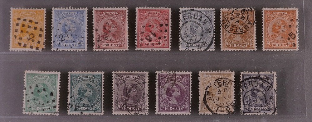 Nederland NVPH 34 - 44, Verzenden, T/m 1940, Gestempeld