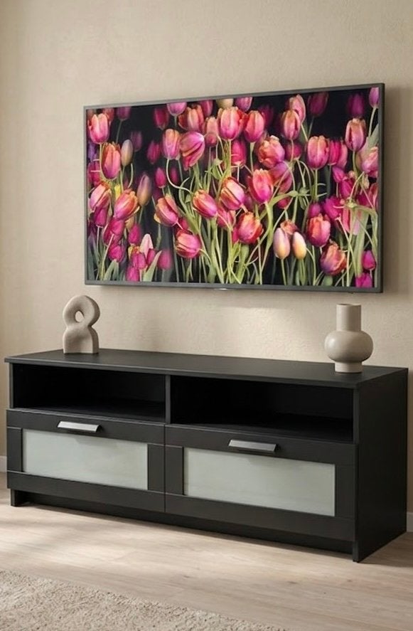 IKEA BRIMNES TV-meubel | TV CABINET Dark Wood, Ophalen, Zo goed als nieuw, 25 tot 50 cm, Minder dan 100 cm