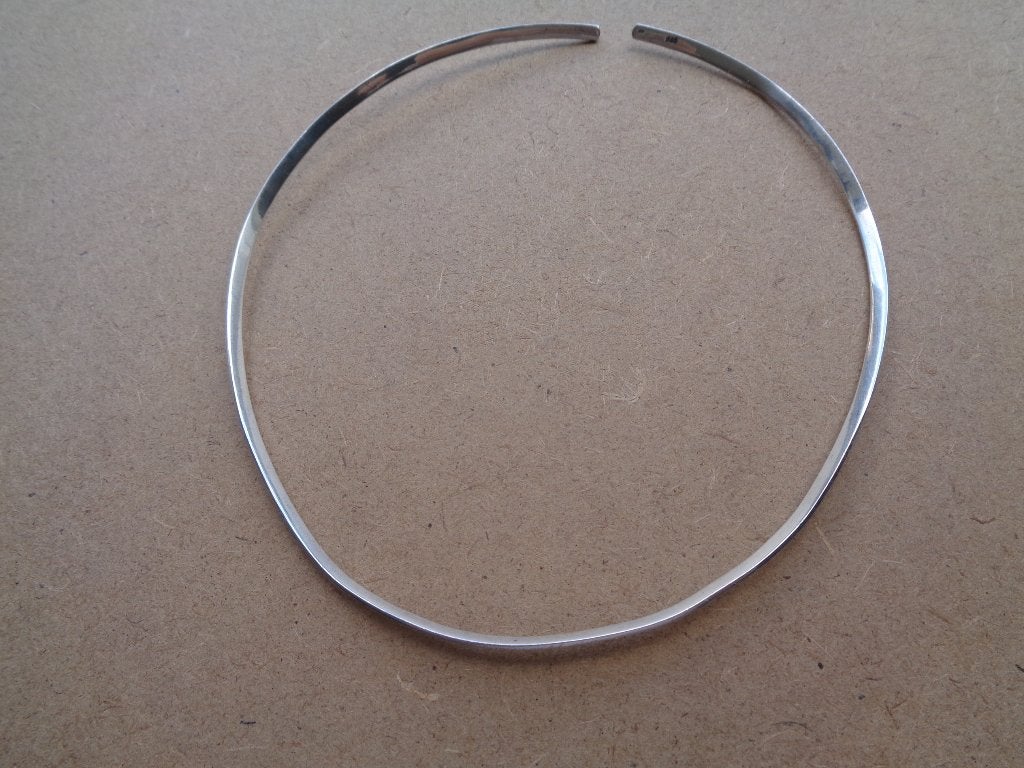 zilveren smalle spang ketting [833], Sieraden, Tassen en Uiterlijk, Verzenden, Zo goed als nieuw, Zilver, Zilver