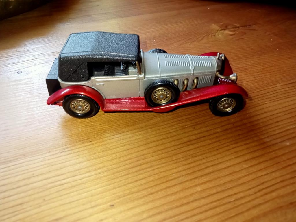 Nostalgische Mercedes Benz, Matchbox, ca 11 cm lang, Ophalen of Verzenden, Zo goed als nieuw, Auto