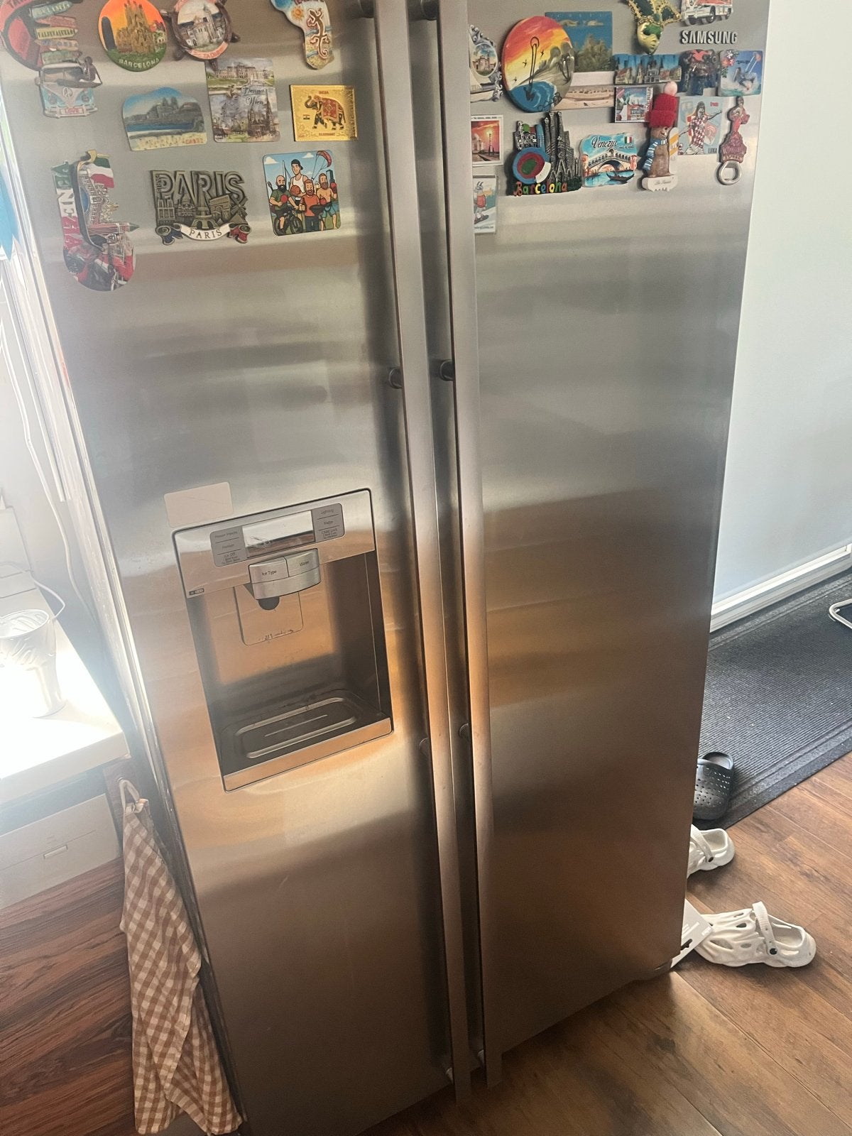 Samsung Amerikaanse koelkast - defect (freonlekkage), Witgoed en Apparatuur, Koelkasten en IJskasten, 200 liter of meer, 60 cm of meer