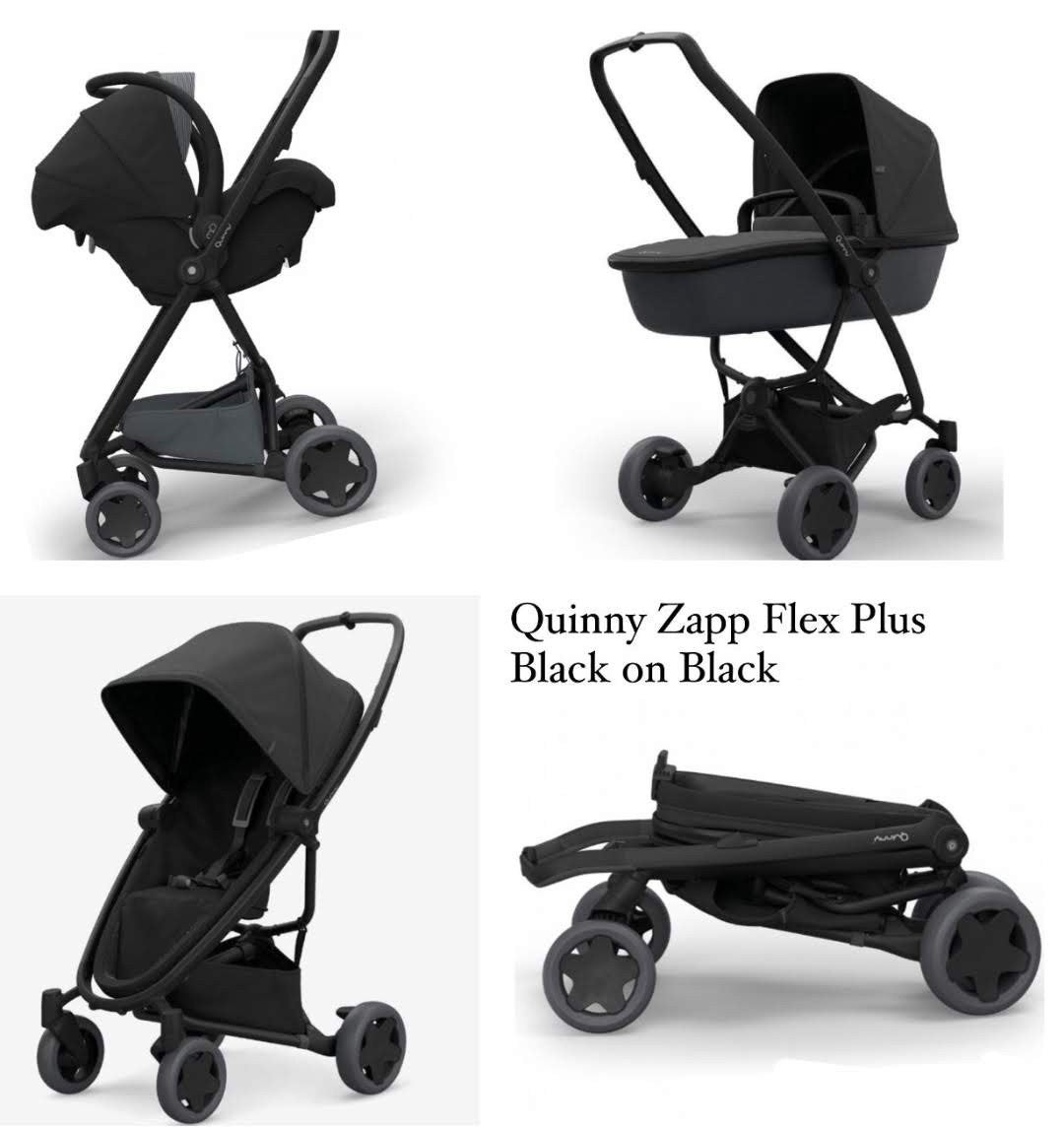 Quinny Zapp Flex Plus Black on Black met adapters, Ophalen