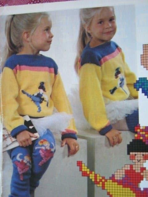 Breipatroon  Ballet trui / beenwarmers  104 tot 140 - 4695, Verzenden, Nieuw, Breien, Patroon of Boek