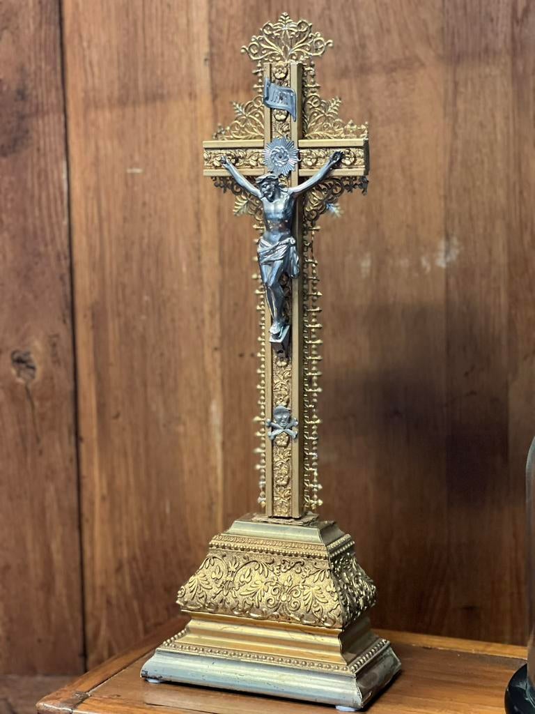 Oud religieus oblject kruis, Antiek en Kunst, Antiek | Religie, Ophalen of Verzenden