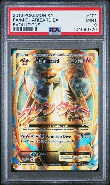 Pokémon Charizard 101/108 – XY Evolutions – PSA 9, Hobby en Vrije tijd, Ophalen of Verzenden, Zo goed als nieuw, Losse kaart, Foil