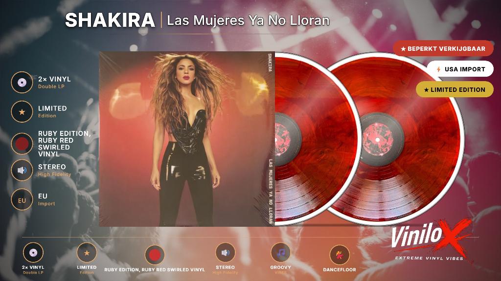 Shakira – Las Mujeres Ya No Lloran | 2LP | Limited Edition, Cd's en Dvd's, Vinyl | Pop, Geseald, 2020 tot heden, Ophalen of Verzenden