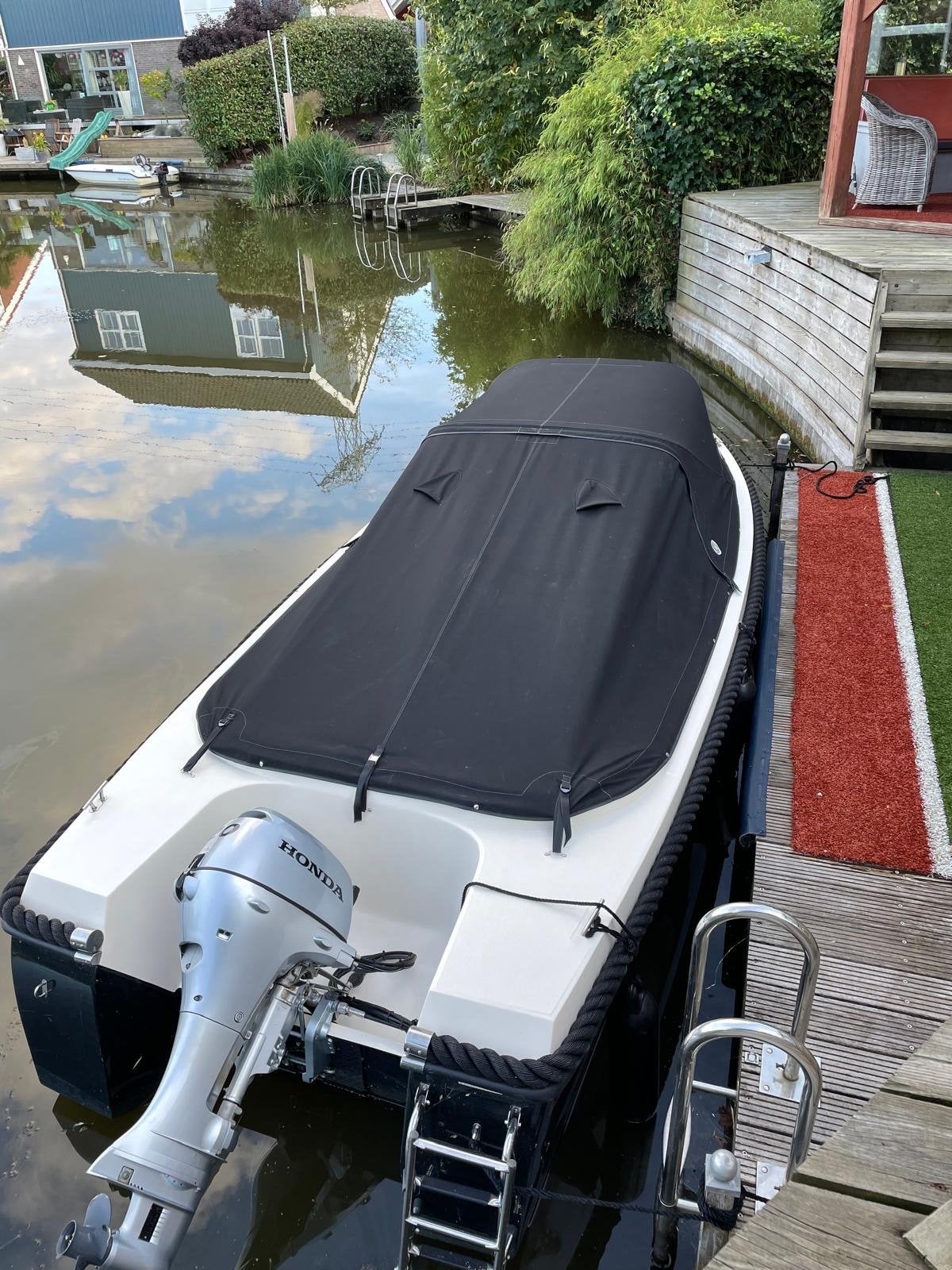 Reitdieper 530 Sport met Honda BF20 LRU buitenboordmotor, Benzine, Overige merken, Buitenboordmotor, Biminitop