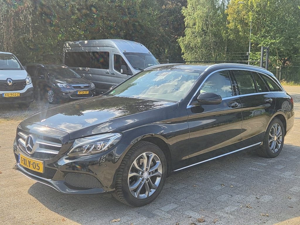 Mercedes-Benz C-Klasse C220 CDI 2.1 125KW Estate 2014 Zwart, Auto's, Achterwielaandrijving, 1800 kg, 4 cilinders, Stationwagon