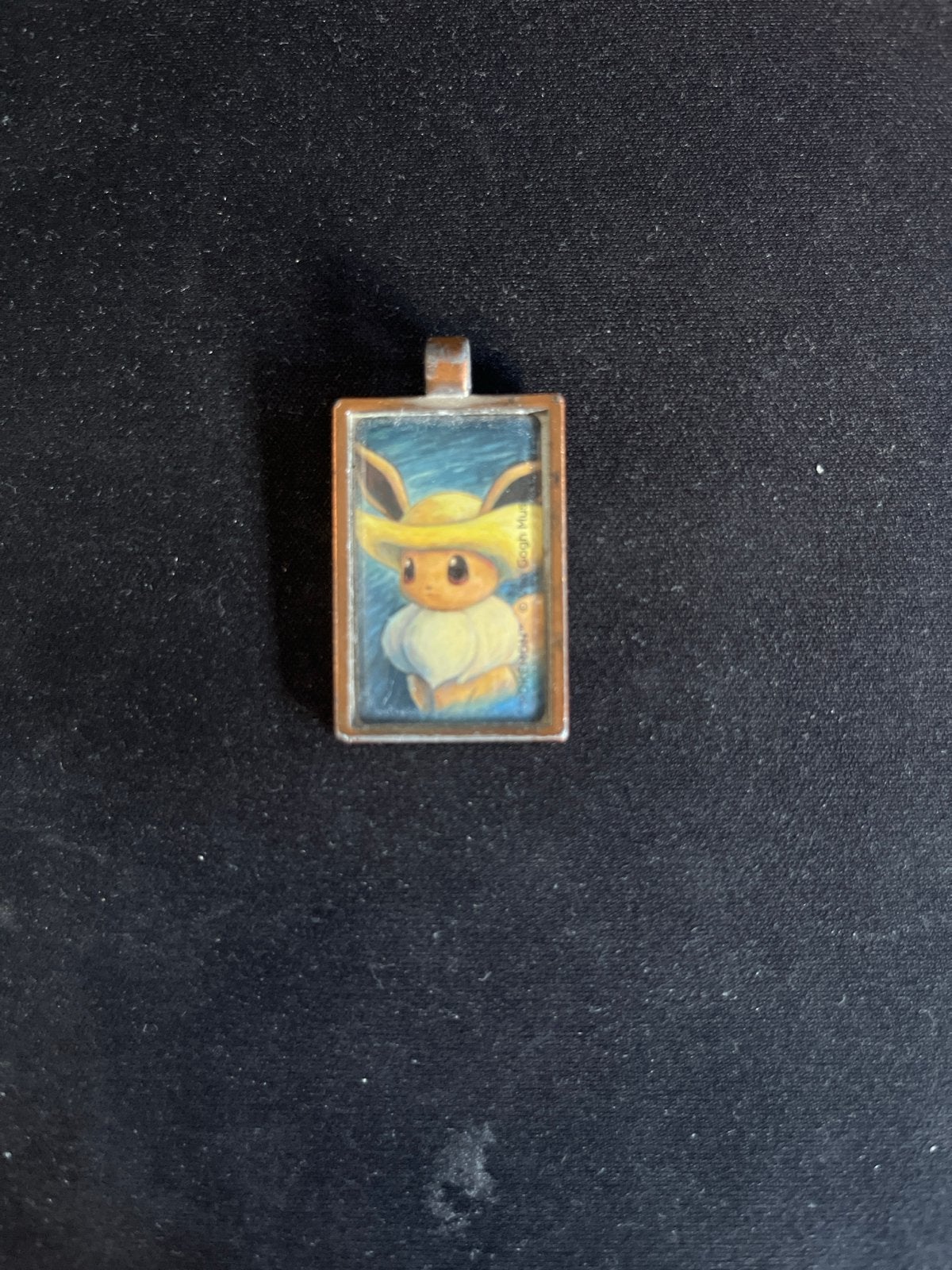 Eevee van Gogh Sleutelhanger / Hanger, Ophalen, Gebruikt, Overige materialen, Met bedels of kralen