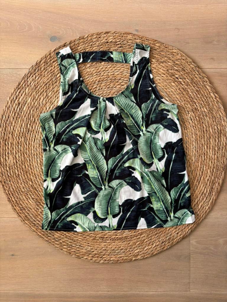 Only top met tropische print | maat 40, Kleding | Dames, Tops, Gedragen, Maat 38/40 (M), Groen, Zonder mouw, Ophalen of Verzenden