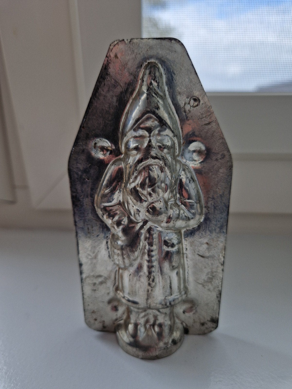 Antieke kerstman chocoladevorm, Ophalen of Verzenden