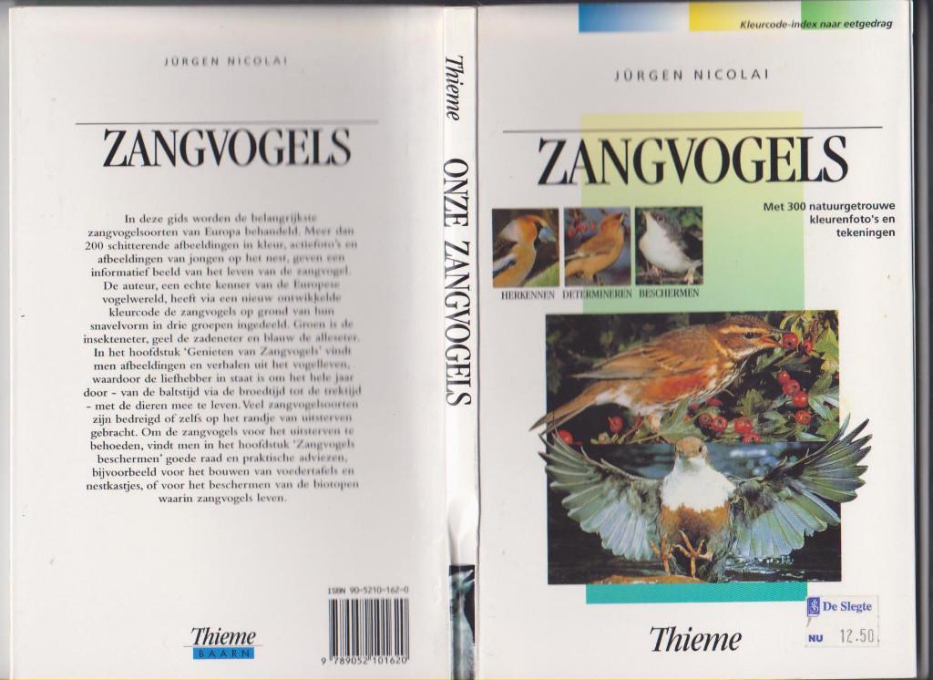 Vogels, Zangvogels, Determinatiegids zangvogels, Ophalen of Verzenden, Zo goed als nieuw, Vogels, Nicolai
