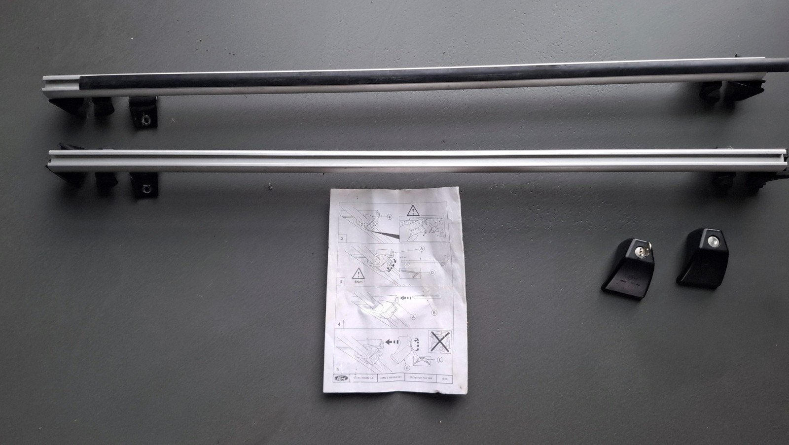Origingele dakdragers voor Ford Mondeo, Auto diversen, Dakdragers, Ophalen, Gebruikt