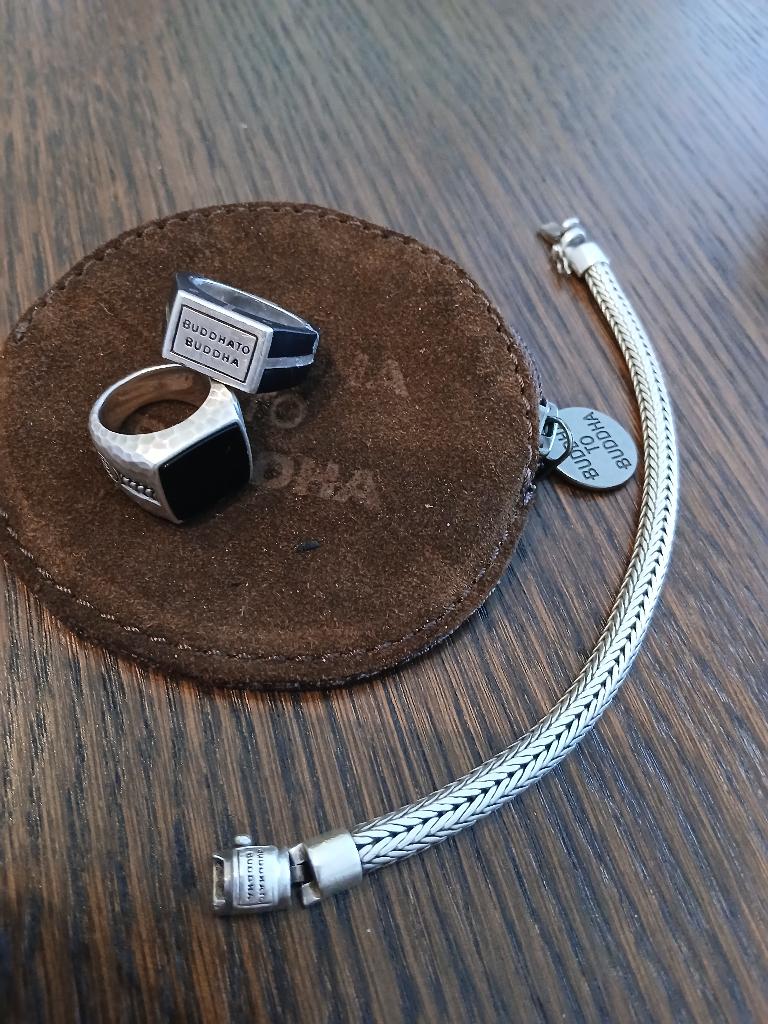 buddha to buddha ringen en armband, Ophalen of Verzenden, Zo goed als nieuw, 17 tot 18, Dame