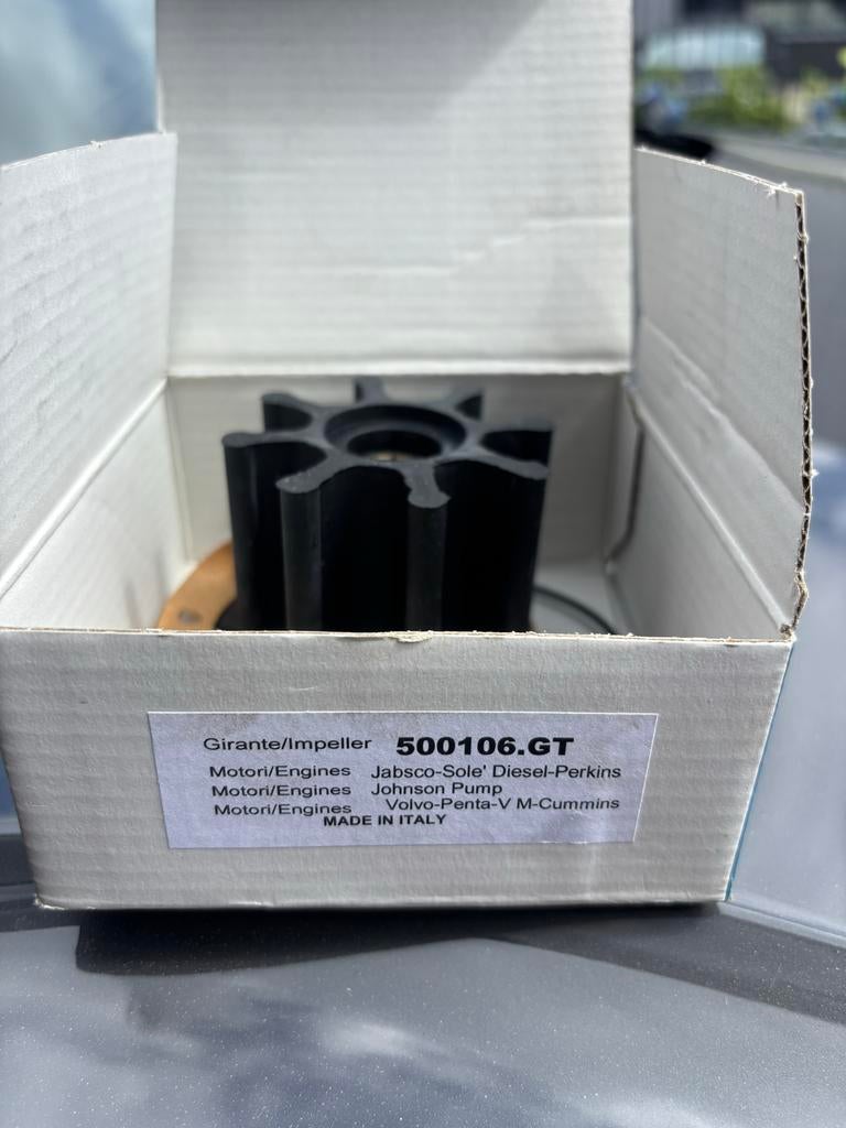 Nieuwe Impeller 500106.GT voor diverse scheepsmotoren, Ophalen, Nieuw, Motor en Techniek, Zeilboot of Motorboot