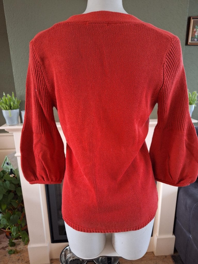 3 suisses collection trui 38 40 M warm oranje kleur, Maat 38/40 (M), Verzenden, 3 suisses, Oranje