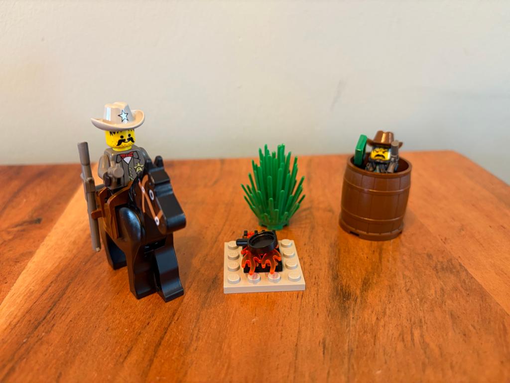 LEGO 6712 Sheriff's Showdown - Western set, Gebruikt, Overige thema's, Lego, Ophalen of Verzenden