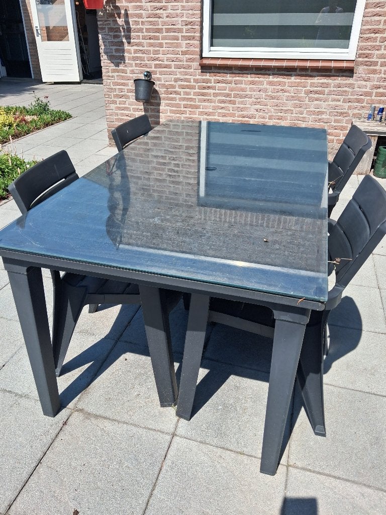 tuin set kunstof, Ophalen, Gebruikt, Kunststof