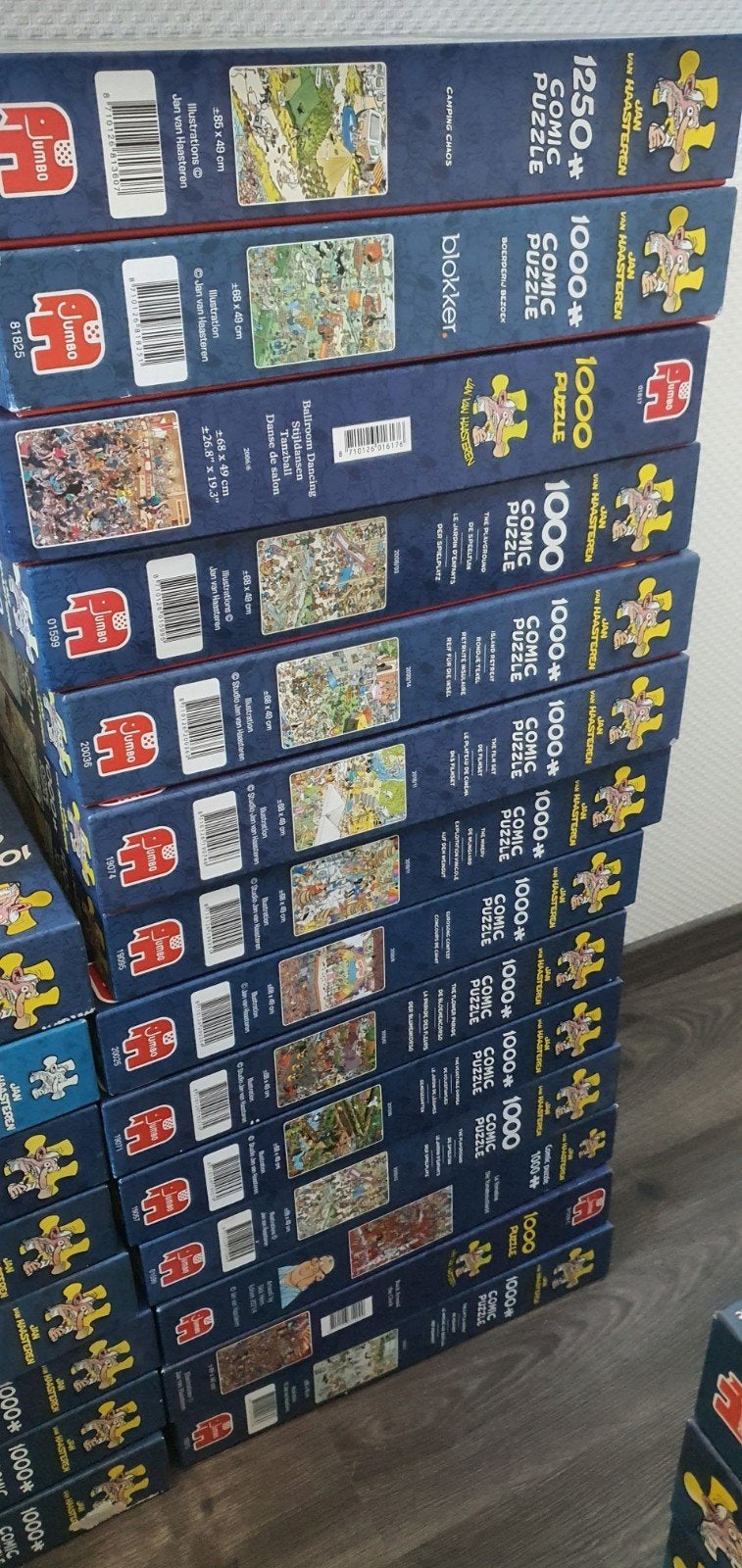 Jan van Haasteren puzzels 1000 stukjes, Ophalen of Verzenden, 500 t/m 1500 stukjes, Gebruikt, Legpuzzel