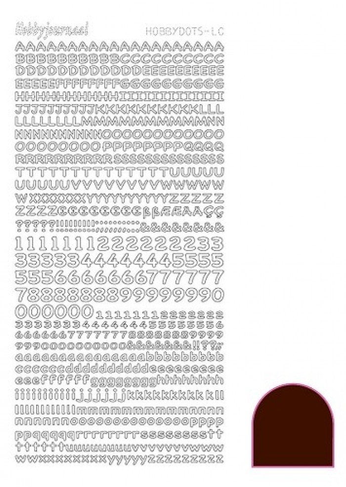 Hobbyjournaal hobbydots stickervel mirror brown STDMLCG, Ophalen of Verzenden, Nieuw, Sticker