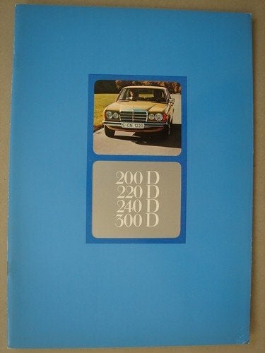 Folder Mercedes 200D 220D 240D 300D W123 1975, 46 blz, Zo goed als nieuw, Mercedes-Benz, Mercedes, Ophalen of Verzenden