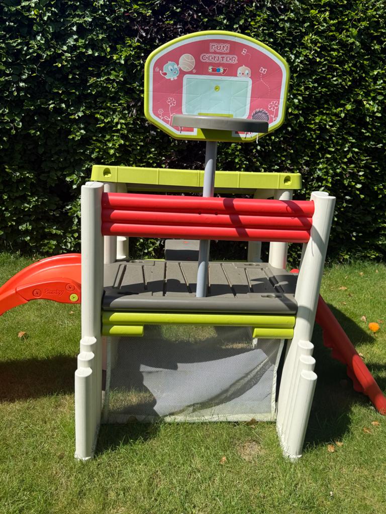 Smoby Fun Center Speeltoestel met Glijbaan en Basketbalring, Ophalen, Gebruikt, Glijbaan
