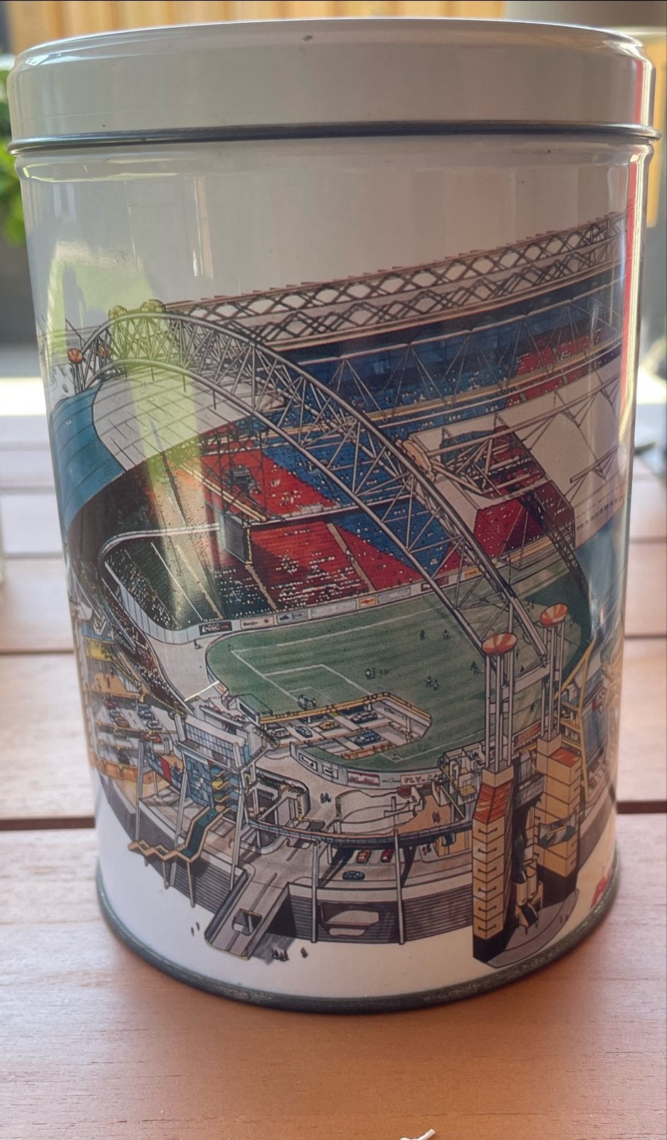 Vintage Amsterdam Arena Blik - Altijd Spannend, Verzamelen, Sportartikelen en Voetbal, Ophalen of Verzenden, Gebruikt, Ajax