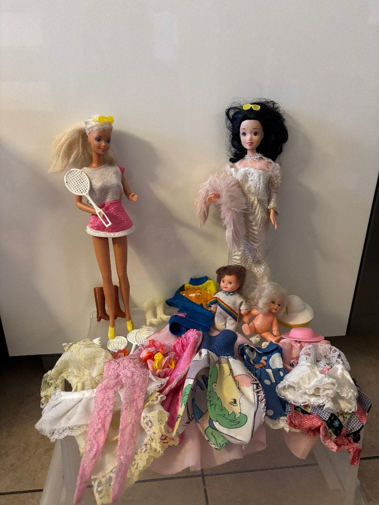 Barbie set vintage jaren '90 en '80, Ophalen of Verzenden, Gebruikt, Barbie