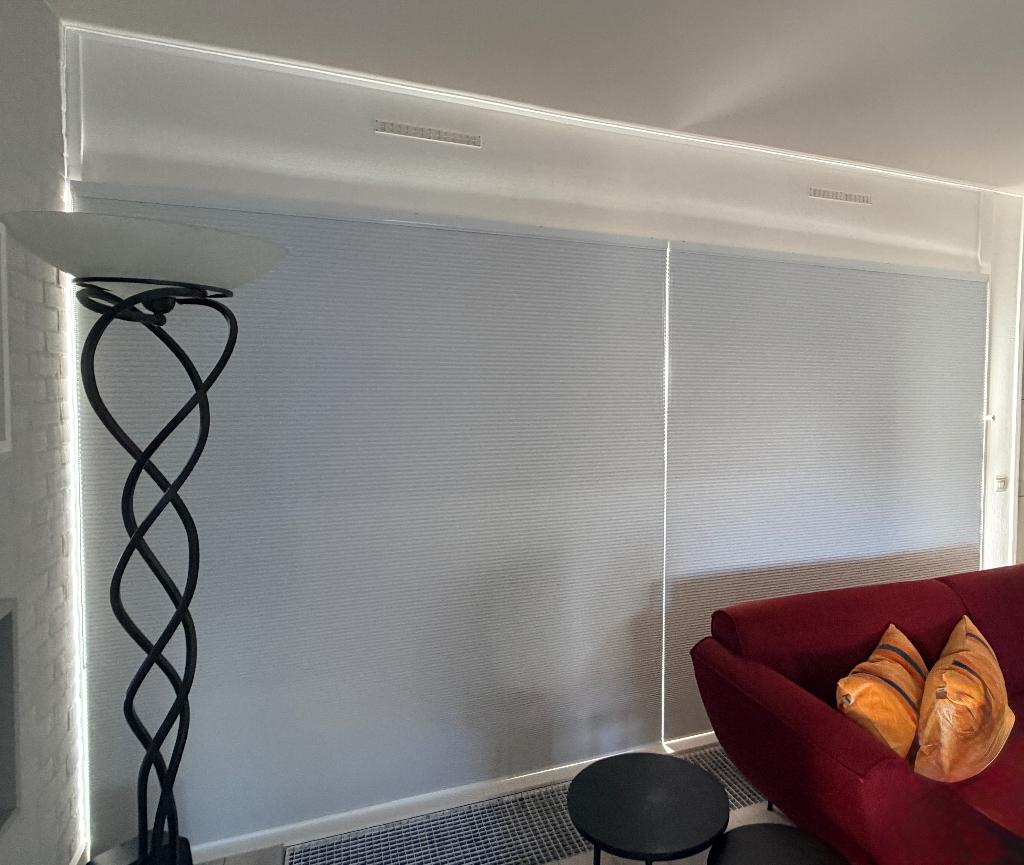 Solano plissé gordijnen TopDown Breedtes: 200 cm en 190 cm, Ophalen of Verzenden, Nieuw, Wit